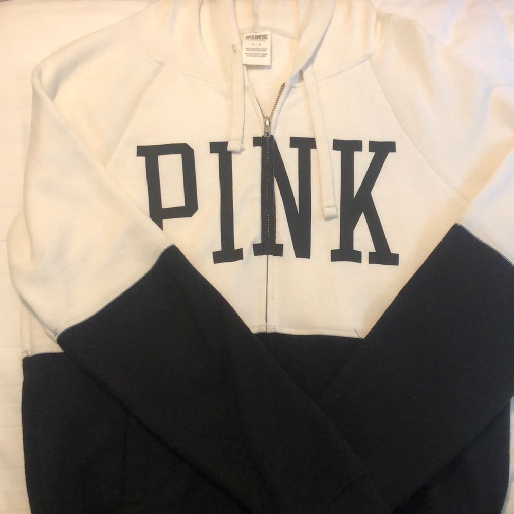 Pink zip up hoodie